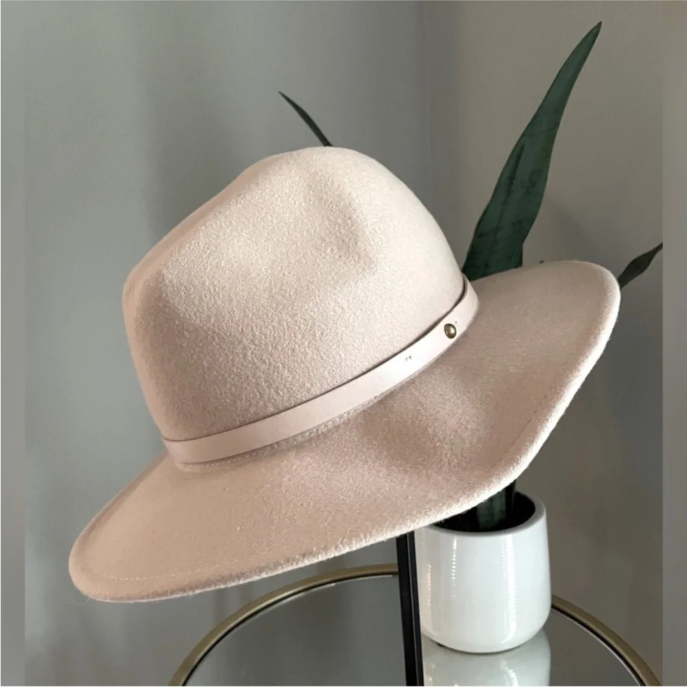 Free People Wythe Wool Hat with leather band